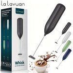 1PC Lalayuan Powerful Electric Milk Frother MINI Milk Foamer Handheld Electric Whisk Battery Operated Not Included Drink Mixer H