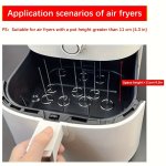 10PCS Stainless Steel Air Fryer Vertical Skewers Thickened Roast Meat Sticks Air Fryer Oven Skewers Barbecue Needle Skewers Bbq 