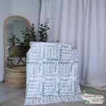 Name Fleece Blanket All Green