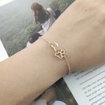 Animal Paw Design Chain Bracelet Cute Simple Style Alloy Jewelry Adorable Female Hand Accessories