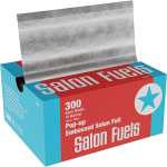 Salon Fuels Pop Up & Pre-cut Embossed Salon Foil Silver 12CM X 20CM 300 Sheets