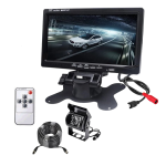 Car Backup Reverse Rear View Camera With 7 Inch Tft Lcd Color Monitor DC-18