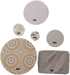 Food Cover Shweshwe - Cream 6 Pack