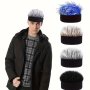 4 Styles Available Trendy Fine Cool Headband Wig Adjustable Beanie Wig Hat Slicked Back Fluffy Wig For Men Casual Party School Decors Cosplay Photo Props