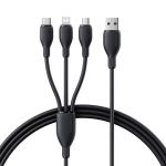 Baseus Ultra-fast Fast Charging Cable Usb-a To M+l+c 3.5A 1.3M