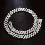 1PC Rhinestone Alloy Chain Necklace Men's And Women's Jewelry Accessories Father's Day Gift