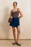 Denim Wrap Skort - 16 Dark Wash