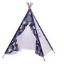 Pentagonal Teepee Tent Blue Triangles Large Size