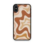 Custom Printed Tpu Cases - Apple Iphone X Apple Iphone XS & 39 Brown Swirl& 39 By