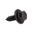 Hexagon Head Self Tapping Screw With Washer Black M5 X 17 Universal