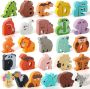 52 Piece Wooden Alphabet Animal Matching Game