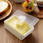 1PC Butter Crisper With Lid Butter Sealed Storage Box With Lid Butter Block Chocolate Packaging Box Butter Cheese Slicer Cheese 