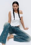 One-shoulder Top - White