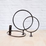 Ravi Wall Pot Holder - Black - 20CM Inner Diameter