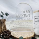 1PC Gifts For Boyfriend Husband Gifts 10.16 X10.16 X1.02 Cm Birthday Gifts For Boyfriend Unique I Love You Mens Keepsake Husband
