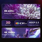UNITEK 1.8M Displayport To HDMI 8K V1610A01