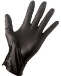 Nitrile Gloves - Black Medium 100 - Limited To One Box Per Customer