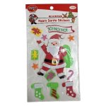 Christmas Foam Stickers Santa 12 Piece