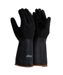 Elbow Length Industrial Rough Palm Rubber Gloves
