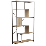 Everfurn Vector Large Bookshelf With Steel Frame