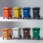 Green 120 Liter Wheelie Bin - At A Discount