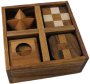 5 Wooden Puzzle Gift Set In A Wooden Box