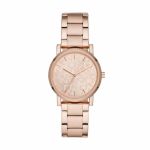 DKNY Soho Rose Gold Round Stainless Steel Women's Watch NY2854