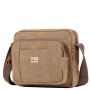 Troop London Classic Canvas Across Body Bag - Brown