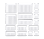 Pack Of 16 Baby Bins Drawer Organisers