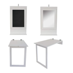 Fold Up Wall Mounted Desk Combo 100X60CM