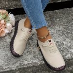Women's Solid Color Casual Sneakers Slip On Lightweight Soft Sole Walking Shoes Low-top Comfort Shoes