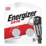 Energizer CR2016 3 V BP2 Lithium Coin Battery MOQ12 E301641500