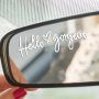 Hello Gorgeous Mirror Decal Rear View Mirror Decal Miniature Car Sticker Wall Decal