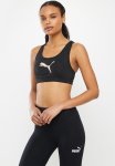 Puma Mid Impact 4KEEPS Graphic Bra Pm - Black & Safari Glam Cat