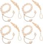 Handmade Wooden Bead Rings 8PIECE Natural Pastoral Napkin Holders