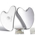 Lusflow Stainless Steel Gua Sha Facial Tool - Anti-aging Scraping Tool For Face Neck Eye Hypoallergenic For All Skin Types