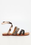 VENICE1 Ankle Tie Sandal - Black