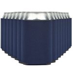 Blank Beer Can Cooler Sleeves 110-PACK Soft Insulated Beer Can Coolies - Htv Friendly Blank Koolies In Bulk For Beer Cans & Bott