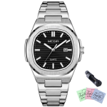 - Men Formal Stainless Steel Strap Analogue Quartz Watch