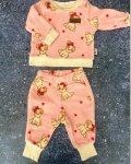 Hoolies Pink Puppy Fleece Pajama Set 3 6M