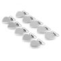 Silver Heart Clips For Suspender Braces