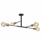 Black And Bronze Chandelier CH507 4 Bk ab