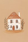 Cute Cottage - Wall Art Print - A1