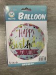 18 Inch Happy Birthday Polka Dot