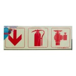 Parrot F10 Photoluminescent 190MM Safety Sign SNP19F10