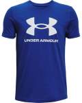 Boys' Ua Sportstyle Logo Short Sleeve - ROYAL-400 Ymd
