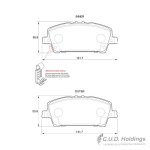 Kbc Brake Pads Front For Honda Civic
