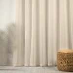 Capri Taped Sheer Curtain - Natural - 270X250CM