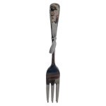Stainless Steel Forks Set Orange Flowers 6PC