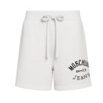 Knitted Logo Sweatshorts -white